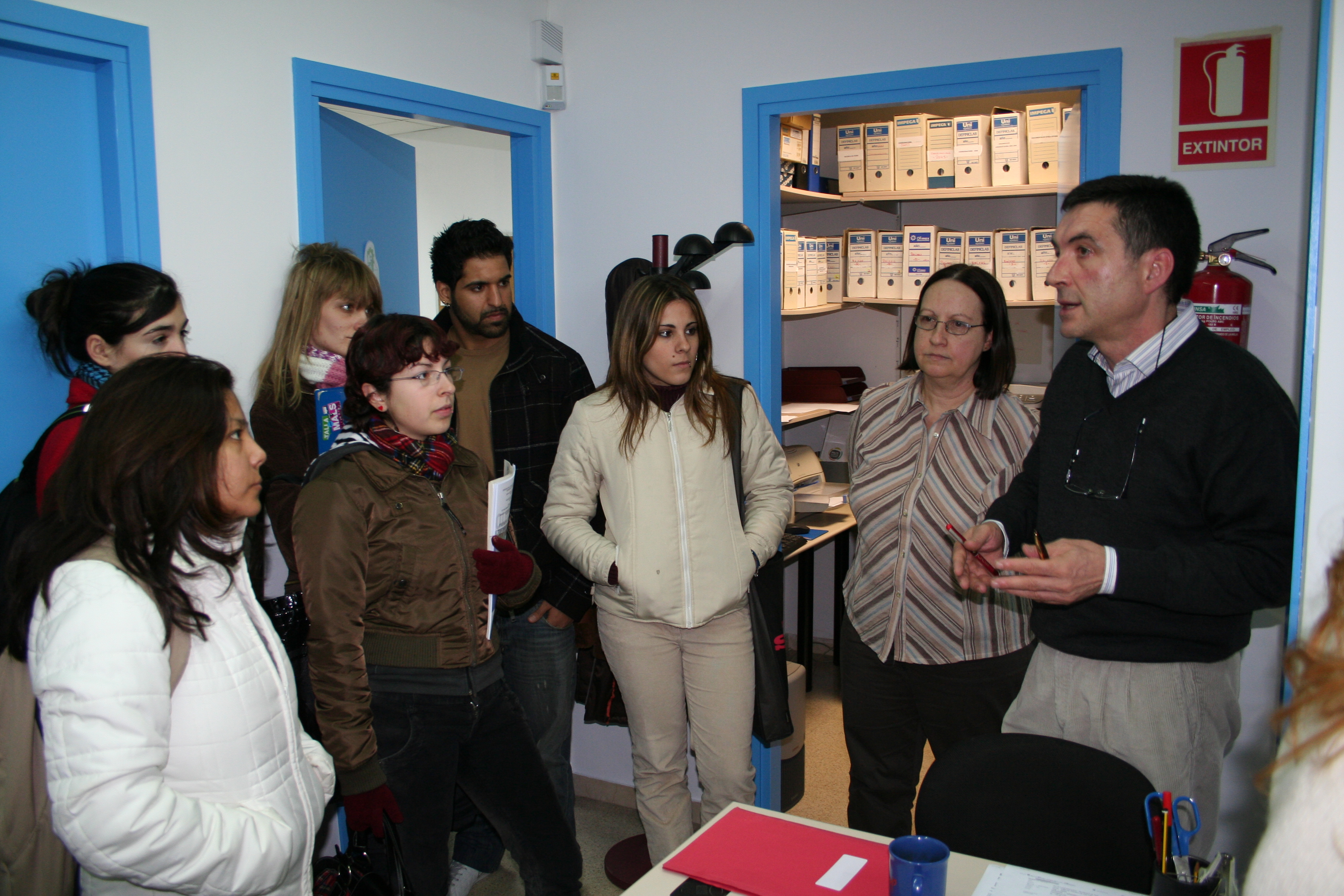 Visita dels alumnes del Salvador Seguí al Servei d'Orientació Laboarl i Club de Feina